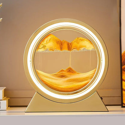 SandGlow - Sand Art Table Lamp with LED Light