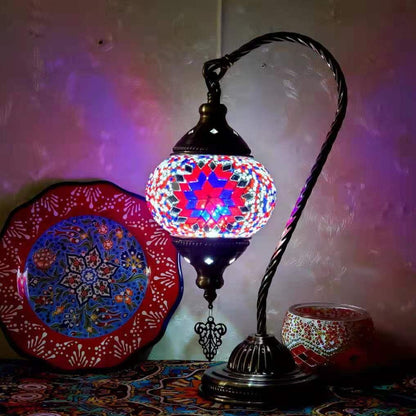 MosaicGlow - Moroccan Decorative Bedside Table Lamp