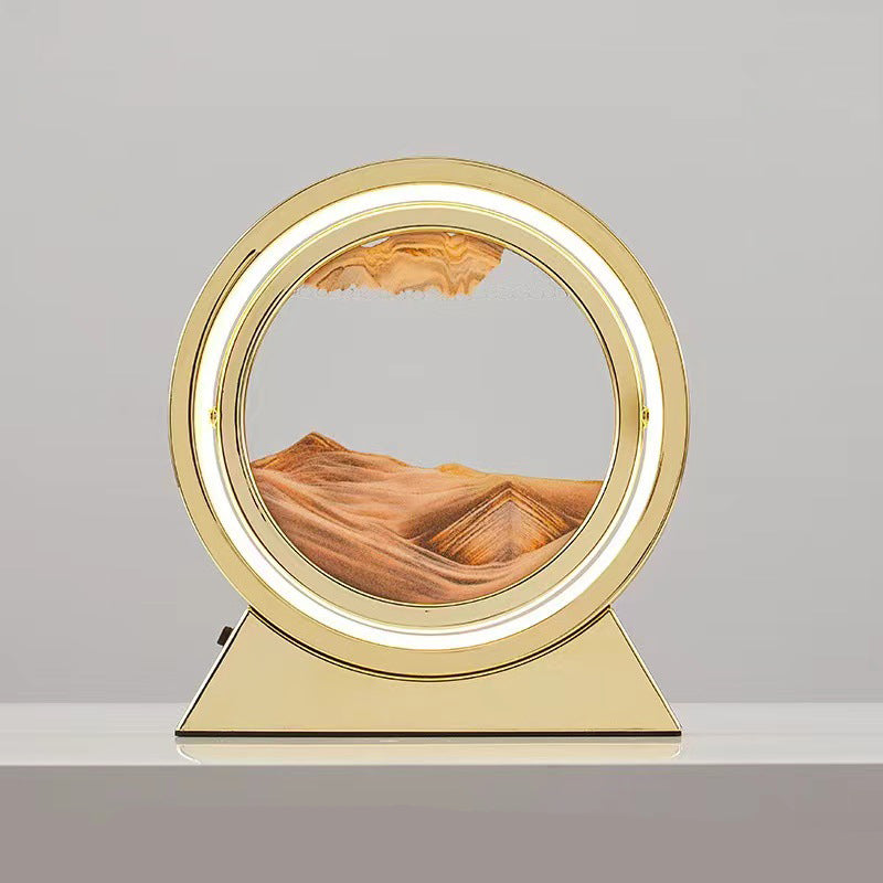 SandGlow - Sand Art Table Lamp with LED Light