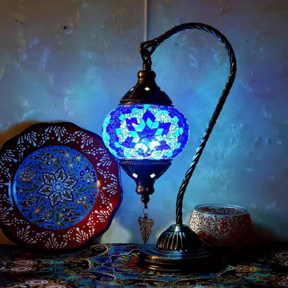 MosaicGlow - Moroccan Decorative Bedside Table Lamp