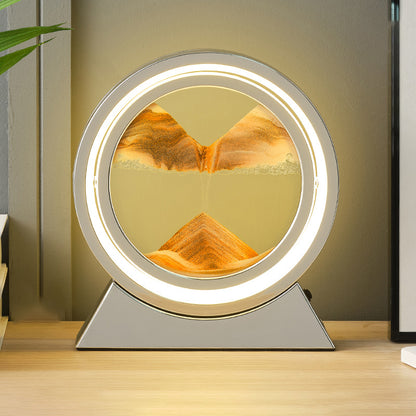 SandGlow - Sand Art Table Lamp with LED Light