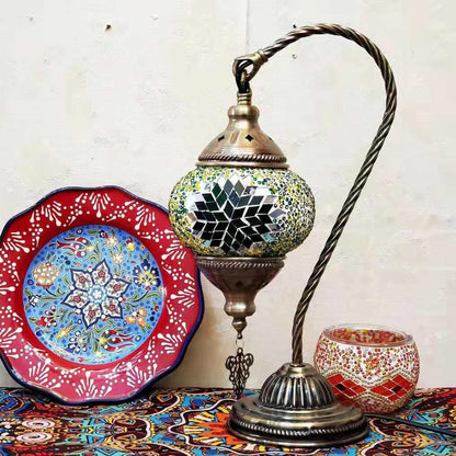 MosaicGlow - Moroccan Decorative Bedside Table Lamp