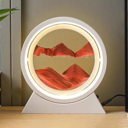 SandGlow - Sand Art Table Lamp with LED Light