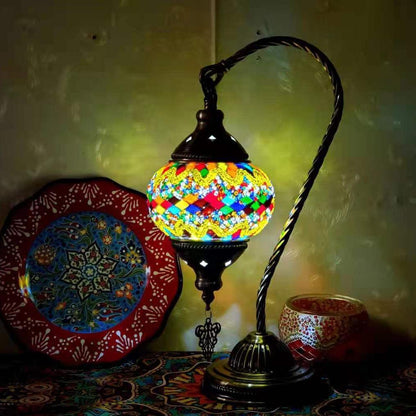 MosaicGlow - Moroccan Decorative Bedside Table Lamp