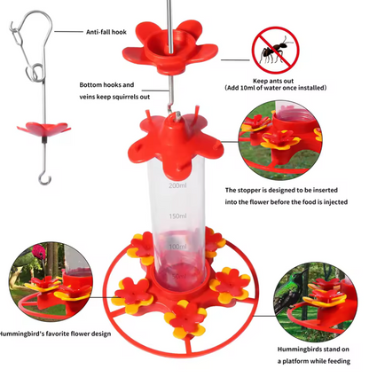 Hanging Hummingbird Feeder | Anti Ant Design