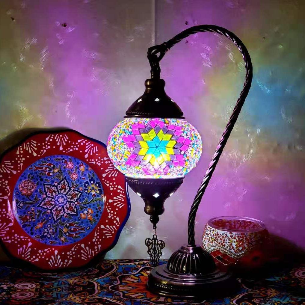 MosaicGlow - Moroccan Decorative Bedside Table Lamp