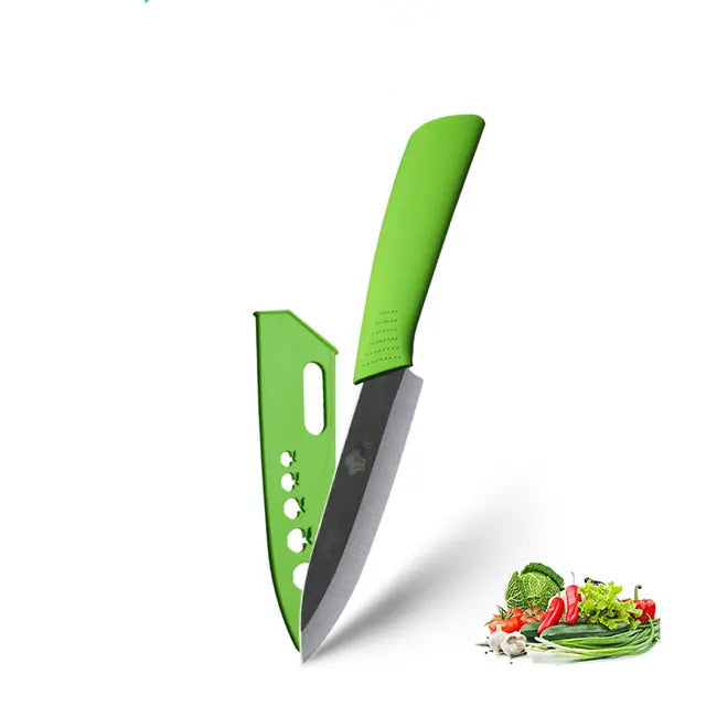 ZenChef Ceramic Knife Set - Kitchen Knives with White Zirconia Blades