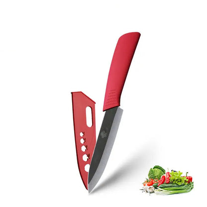 ZenChef Ceramic Knife Set - Kitchen Knives with White Zirconia Blades