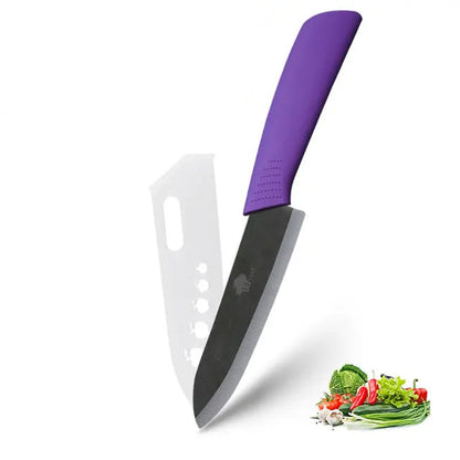 ZenChef Ceramic Knife Set - Kitchen Knives with White Zirconia Blades