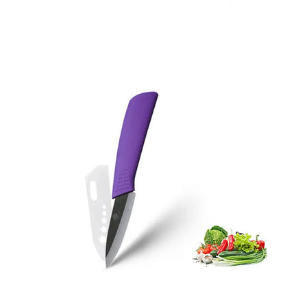 ZenChef Ceramic Knife Set - Kitchen Knives with White Zirconia Blades