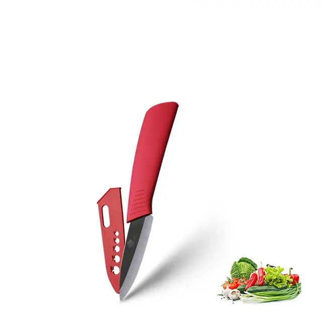 ZenChef Ceramic Knife Set - Kitchen Knives with White Zirconia Blades