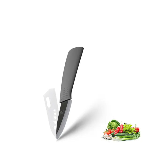 ZenChef Ceramic Knife Set - Kitchen Knives with White Zirconia Blades