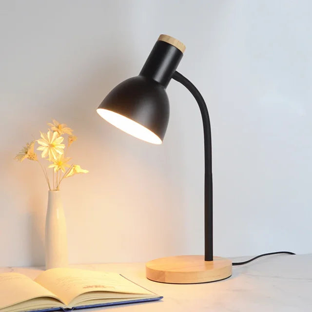 LumoNord Desk Lamp - Folding Nordic LED Wooden Table Lamp