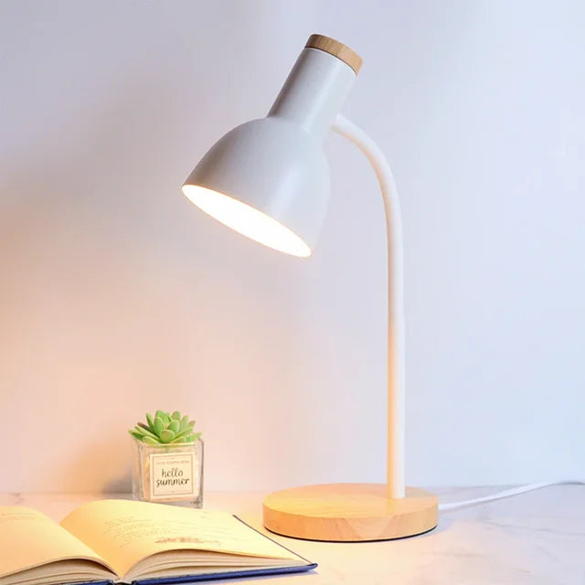 LumoNord Desk Lamp - Folding Nordic LED Wooden Table Lamp