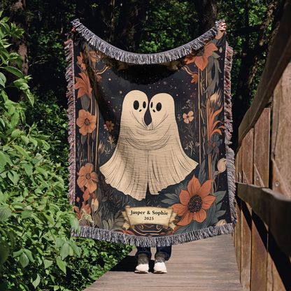 Custom Kindred Spirits Ghost Woven Blanket