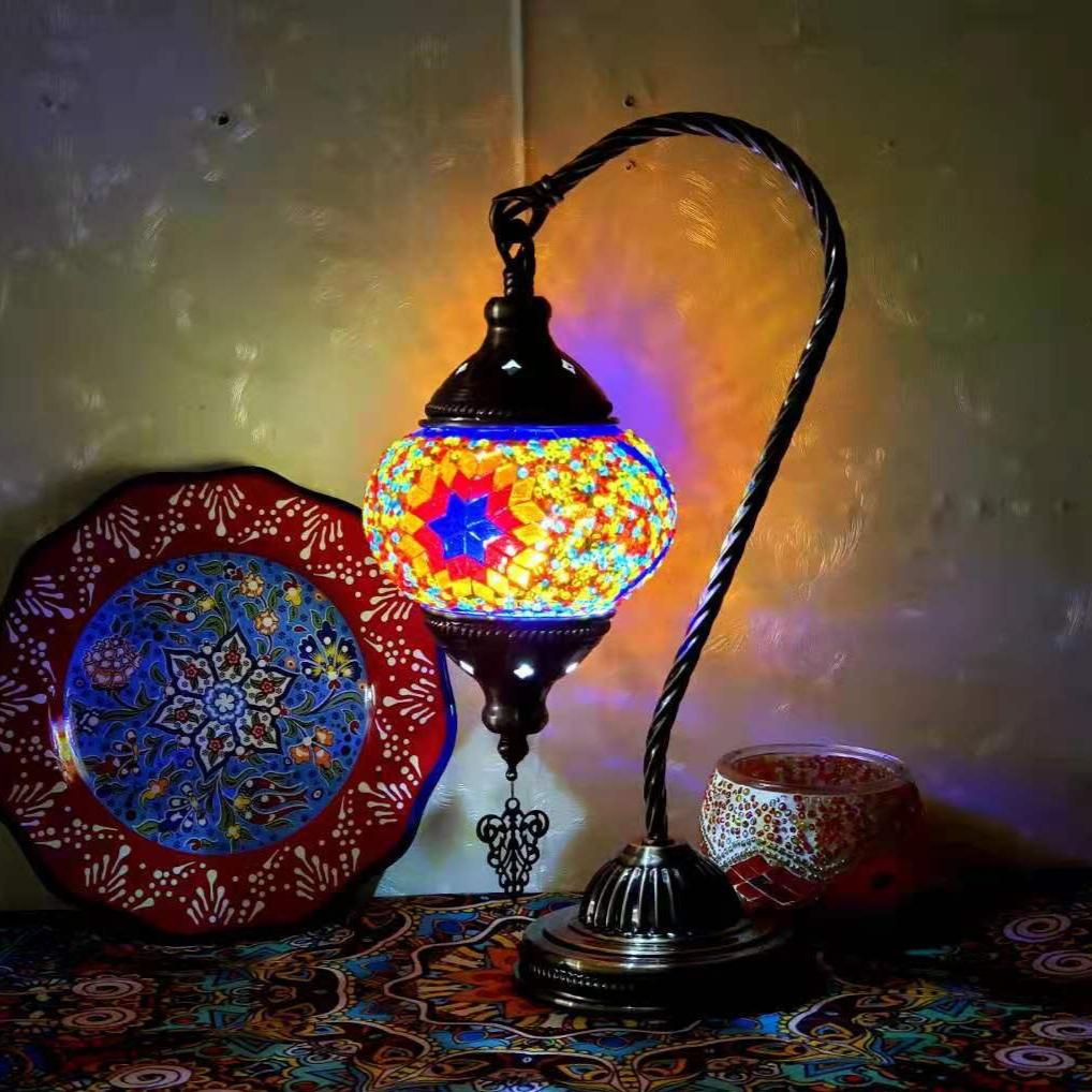 MosaicGlow - Moroccan Decorative Bedside Table Lamp