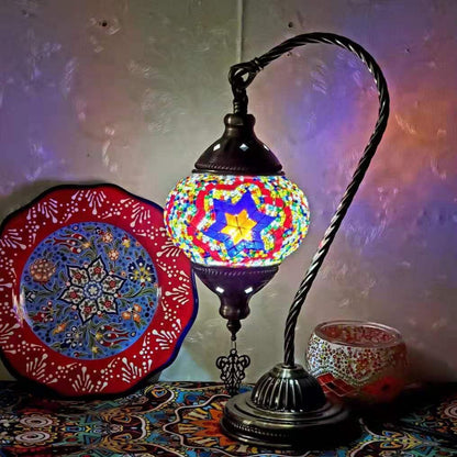 MosaicGlow - Moroccan Decorative Bedside Table Lamp