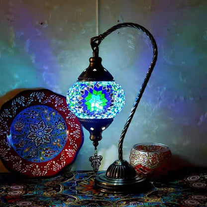 MosaicGlow - Moroccan Decorative Bedside Table Lamp