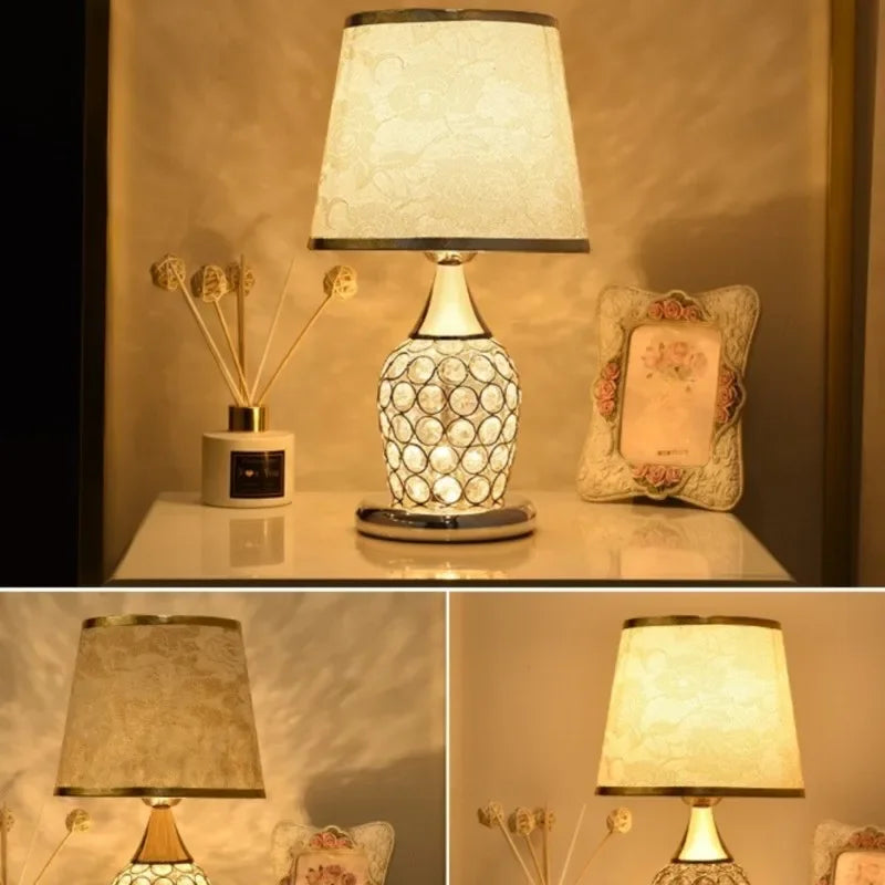 Svelture - European Crystal Table Lamp for Bedrooms