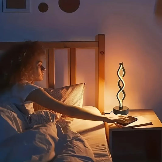 LumoCurve - Rechargeable Minimalist Table Lamp