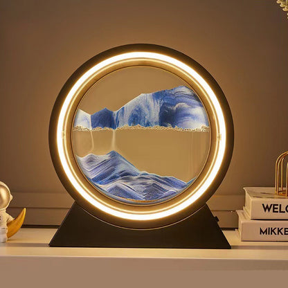 SandGlow - Sand Art Table Lamp with LED Light