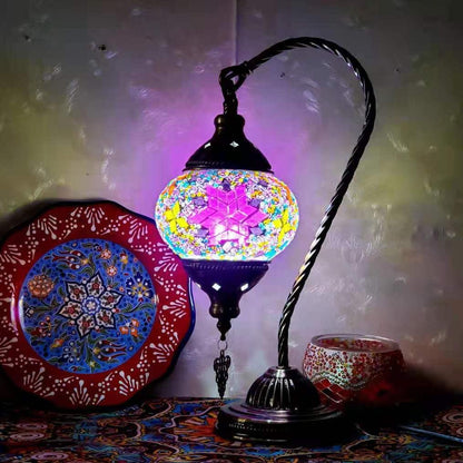 MosaicGlow - Moroccan Decorative Bedside Table Lamp