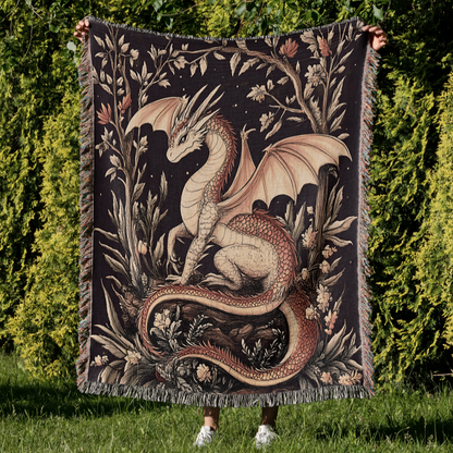 Mystic Dragon Woven Blanket