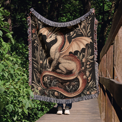 Mystic Dragon Woven Blanket