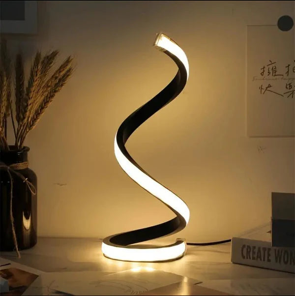 LumoSpire - Modern LED Spiral Table Lamp