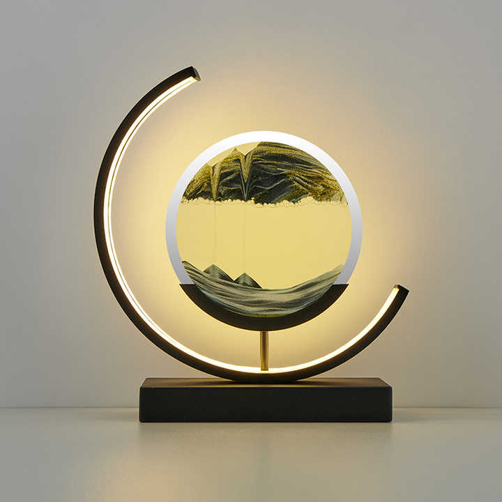 SereneFlow Lamp - 3D Moving Sand LED Table Lamp