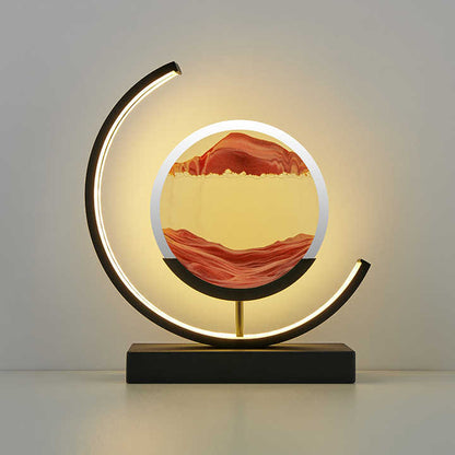 SereneFlow Lamp - 3D Moving Sand LED Table Lamp