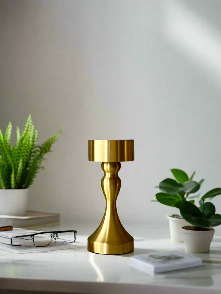 Luxora Touch Lamp - USB Rechargeable Metal Desk Light