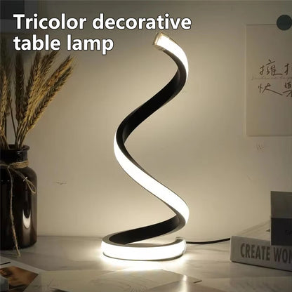 LumoSpire - Modern LED Spiral Table Lamp