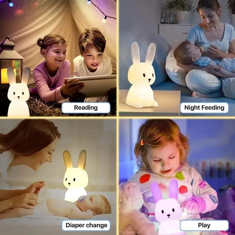 BunnyGlow Lamp - Touch Control LED Rabbit Night Light