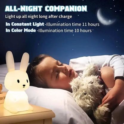 BunnyGlow Lamp - Touch Control LED Rabbit Night Light