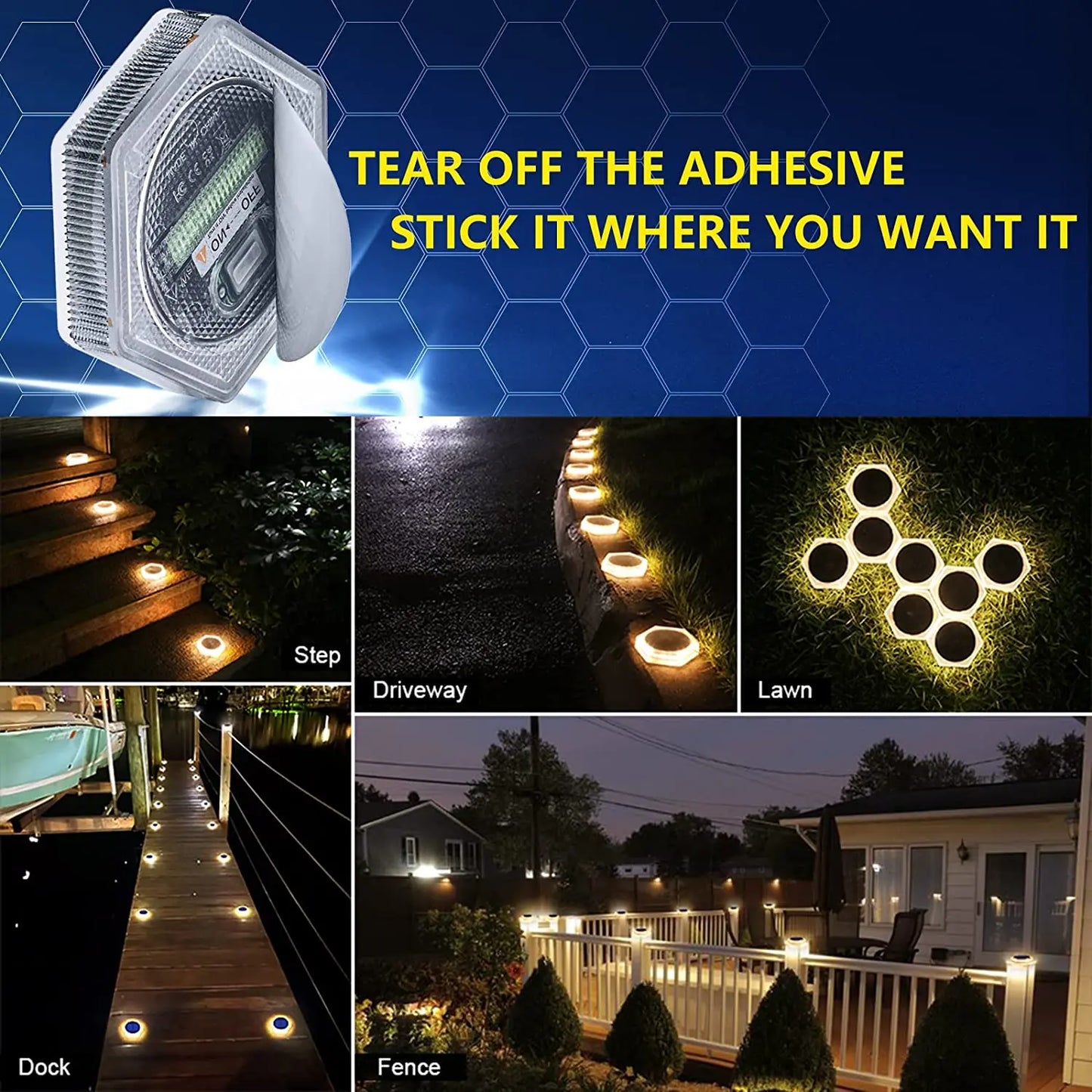 SolarGlow - LED Outdoor Deck Lights