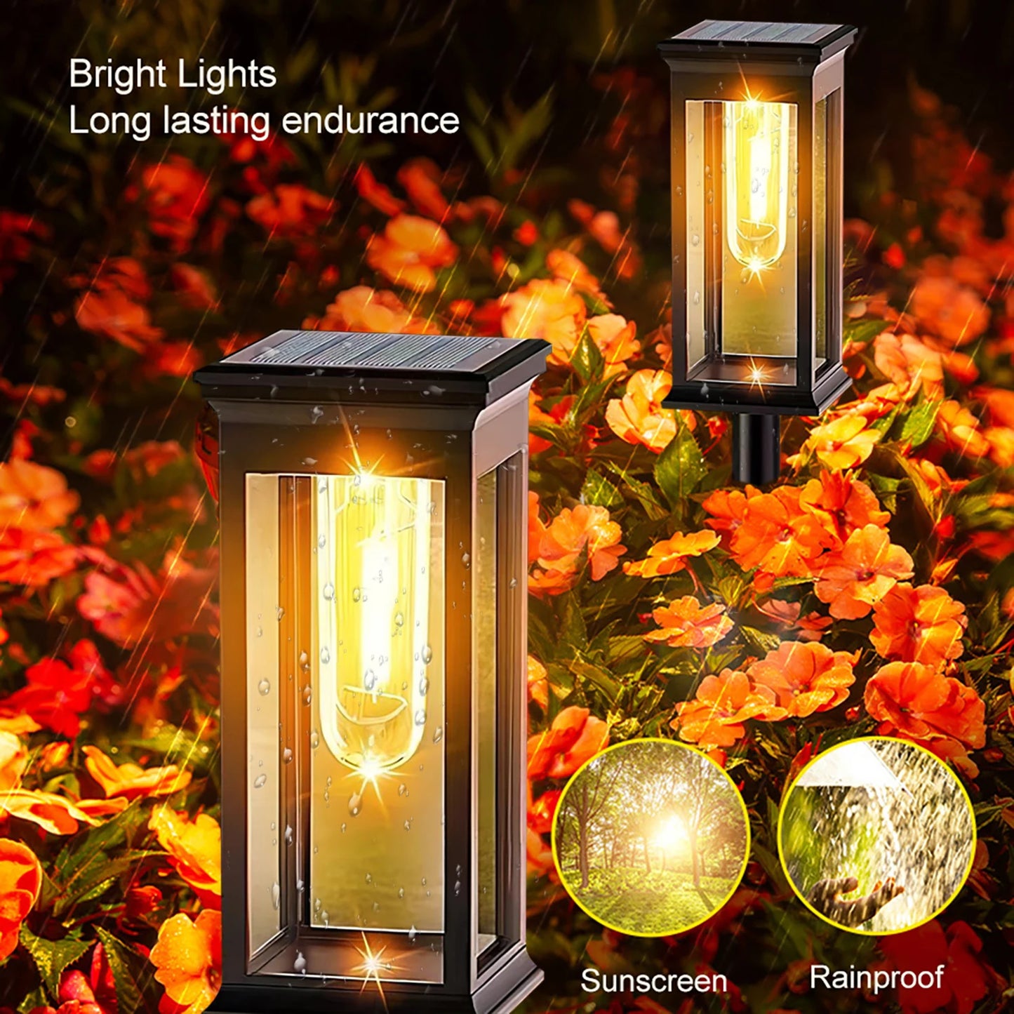 SolarGlow - Outdoor Pathway Lights (Bundle of 2)