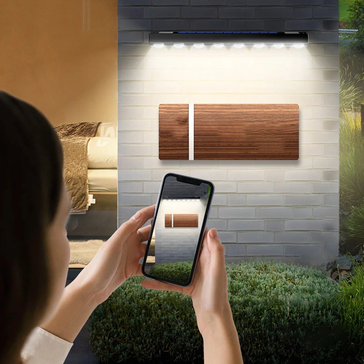 LumiGlow - Solar LED Wall Light