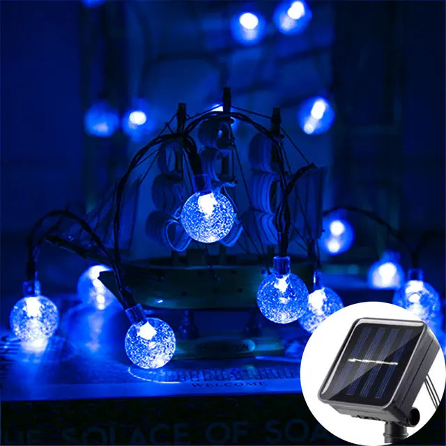 Glintora Solar String Lights - 5m Waterproof LED Fairy Lights