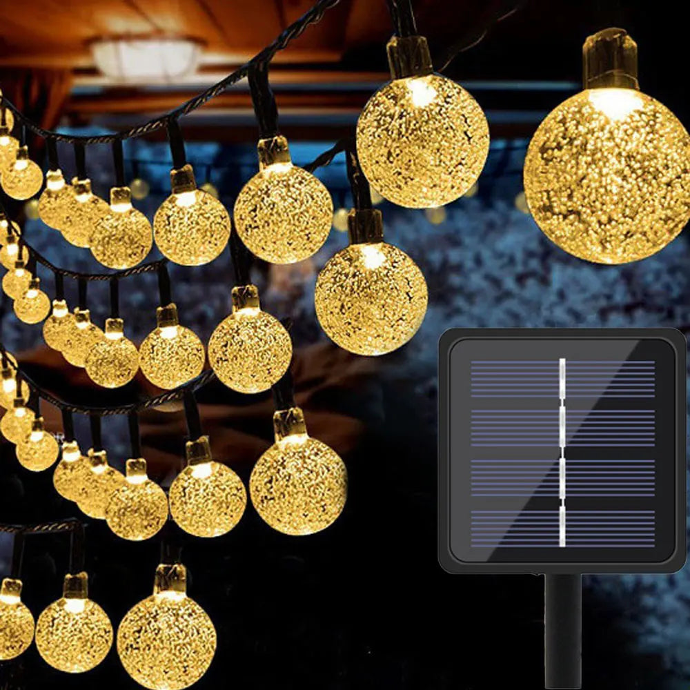 Glintora Solar String Lights - 5m Waterproof LED Fairy Lights