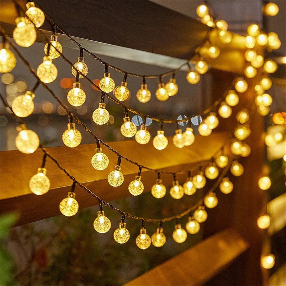 Glintora Solar String Lights - 5m Waterproof LED Fairy Lights