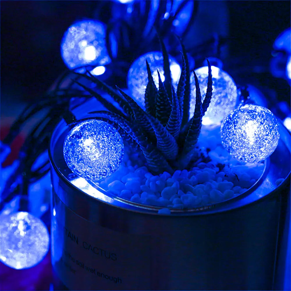 Glintora Solar String Lights - 5m Waterproof LED Fairy Lights