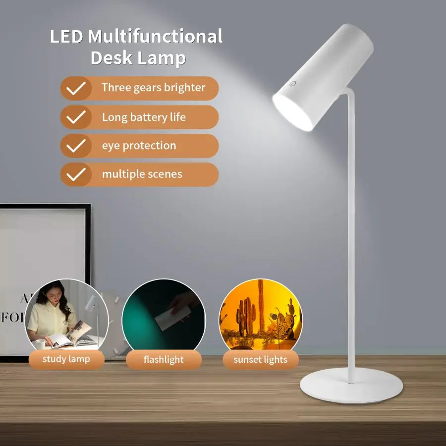 LumoGlow Lamp - LED Desk Light with Eye Protection & USB Charging