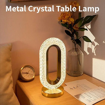 LumoCryst - Luxury Rechargeable Crystal Table Lamp