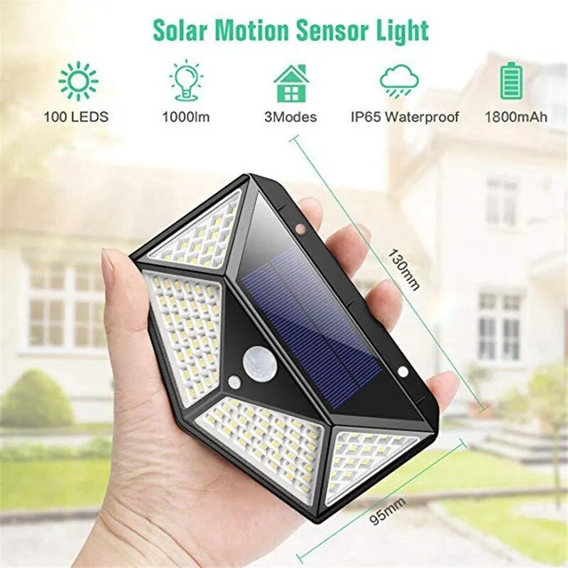 SolarGlare Pro - Motion Sensor LED Solar Spotlight