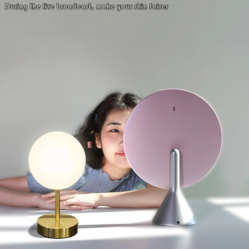 GlowSphere - Nordic Glass Ball Desk Lamp