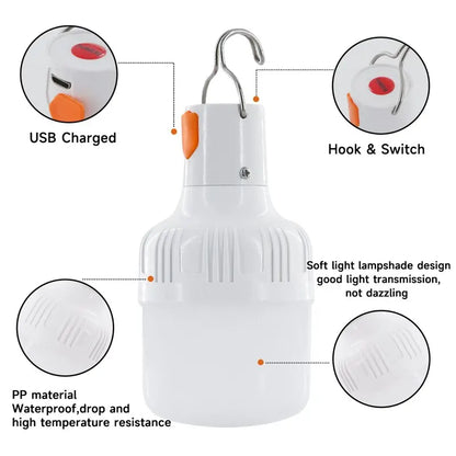 LumiBright USB Lantern - Rechargeable LED Emergency Light