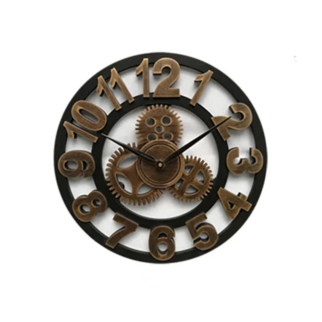 GearRust - Retro Industrial Wall Clock