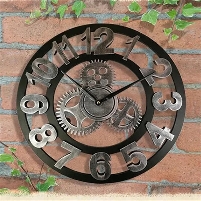 GearRust - Retro Industrial Wall Clock