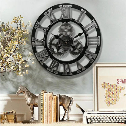 GearRust - Retro Industrial Wall Clock